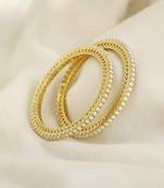 Pearl elegance gold 2 bangles