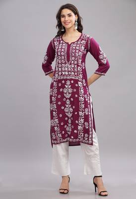 Traditional Chikankari kurta-Comfortable & Stylish Ethnic Wear 4