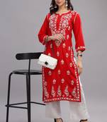 Rida-chikankari-rayon-straight-kurta