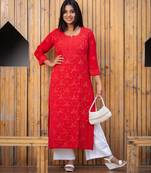 Masakali chikankari georgette kurta for Women