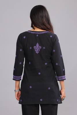 Designer BlackChikankari Kurta – Comfortable & Stylish Ethnic Wear 2