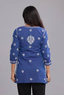 Chikankari cotton top For Womens 2
