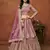 Dusty Pink Embroidered Zari Sequins Coading Net Lehenga