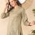 Women grey cotton blend floral printed regular top