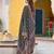 Women green rayon blend floral printed straight kurta trousers with dupatta