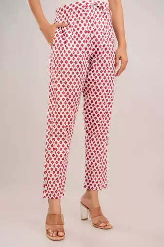 Pink women embroidered floral printed aline kurta pant with dupatta set