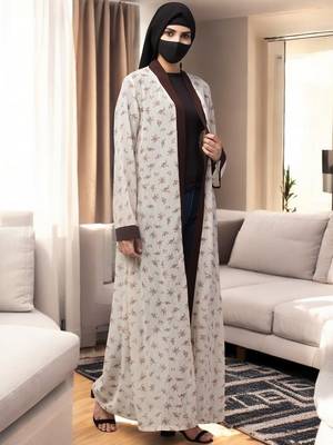 Beige open shrug for any dress or abaya 2