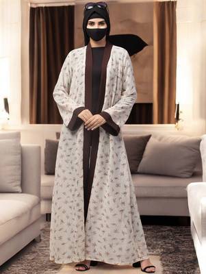 Beige open shrug for any dress or abaya 5