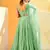 mint-green sequins embroidered georgette designer indian wedding lehenga dress