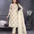  white hand work chanderi silk unstitched salwar kameez set
