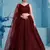 Fabulous Maroon sequins and thread embroidered georgette reception wear indian wedding designer lehenga dress