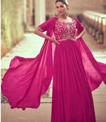 Multicolor heavy embroidered wear semi-stitched salwar suit