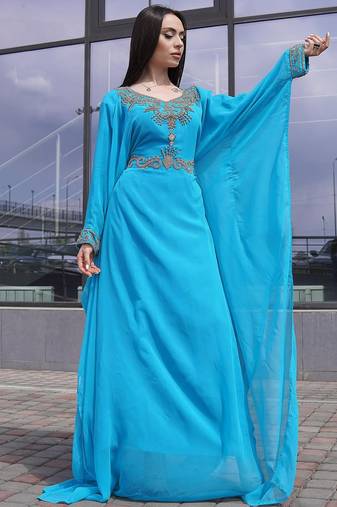 SALE New Moroccan Dubai Kaftans Farasha Abaya Dress Very Fancy Long Gown 