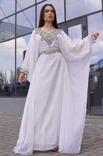 SALE New Moroccan Dubai Kaftans Farasha Abaya Dress Very Fancy Long Gown 