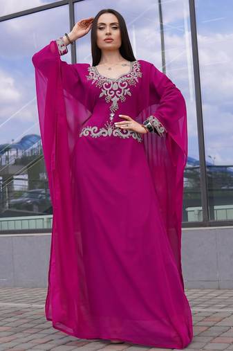 SALE New Moroccan Dubai Kaftans Farasha Abaya Dress Very Fancy Long Gown 