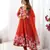 Floral Printed Organza Anarkali Kurta With Cotton Silk Pant And Dupatta.