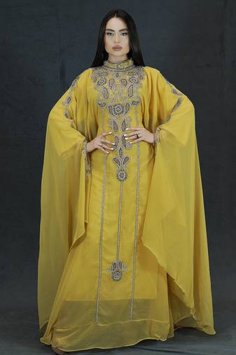 SALE New Moroccan Dubai Kaftans Farasha Abaya Dress Very Fancy Long Gown 