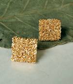 Square mesh earrings  