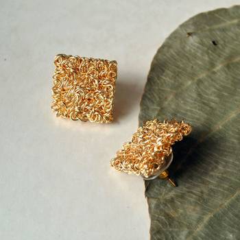 Square mesh earrings   4