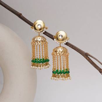 Golden crescent jhumki 1