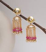 Golden crescent jhumki