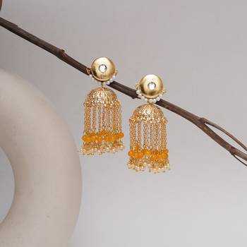 Golden crescent jhumki 1