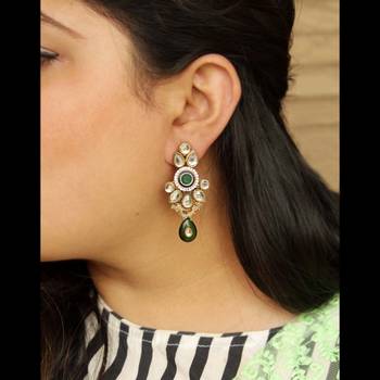 Kundan amore earrings 2