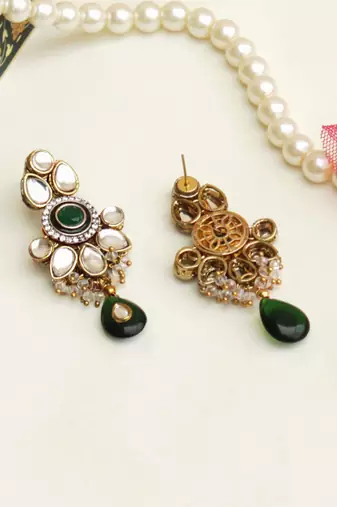 Kundan amore earrings