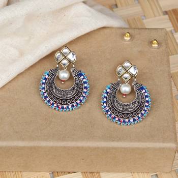 Kundan stud classic chand baliyan 1