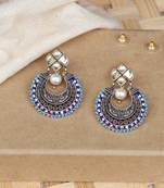Kundan stud classic chand baliyan