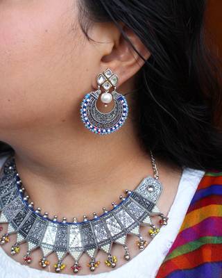 Kundan stud classic chand baliyan 4