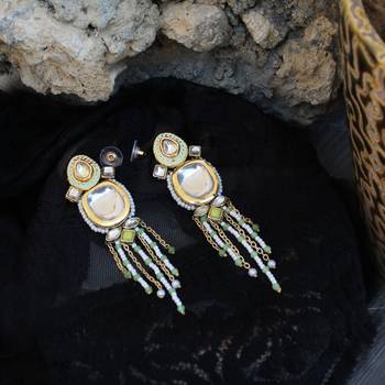 Minty winty  earrings 1