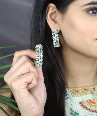 Hoop loop  earrings 2
