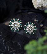 Pearl twirl pine  earrings