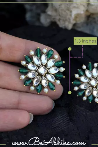 Pearl twirl pine  earrings
