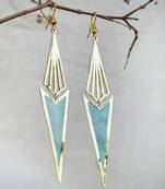 Icicle blue resin earrings