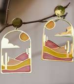 Sun-kissed sands resin earrings