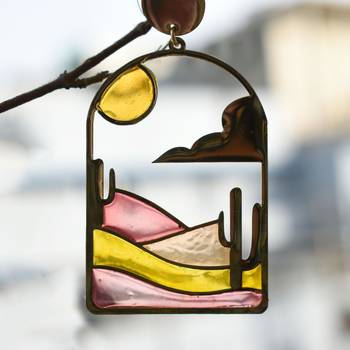 Sun-kissed sands resin earrings 3