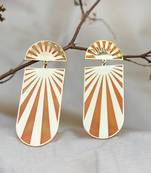 Sun shine resin earrings