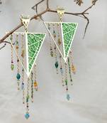 Leafy affair resin earrings