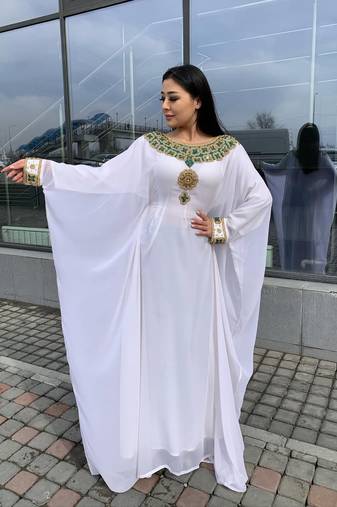 SALE New Moroccan Dubai Kaftans Farasha Abaya Dress Very Fancy Long Gown 