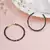 Beaded hoop earrings ( dark blue )