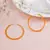 Beaded hoop earrings ( orange )