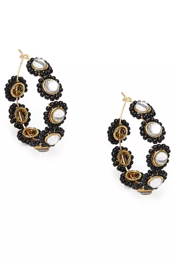 Mounted pearl hoops