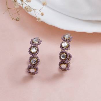 Mounted pearl hoops 1