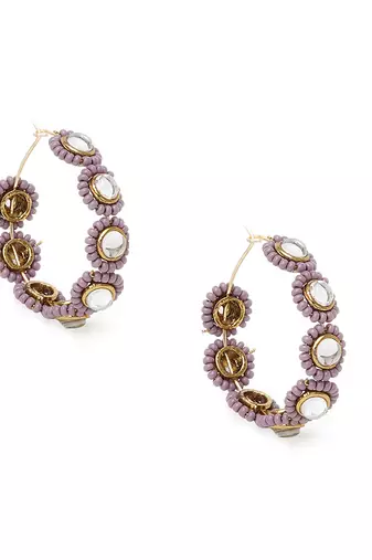 Mounted pearl hoops