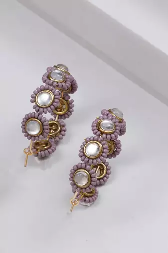 Mounted pearl hoops