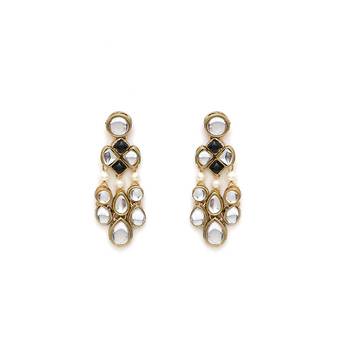 Droopy kundan earrings 2