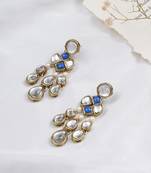 Droopy kundan earrings