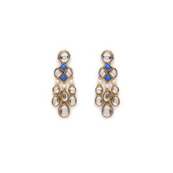 Droopy kundan earrings 2